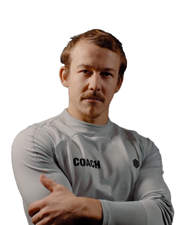 Porträt von Christoph Hofer im „Coach“-Shirt